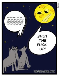 Wolf Howl at Moon