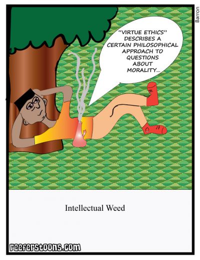 intellectual weed cartoon